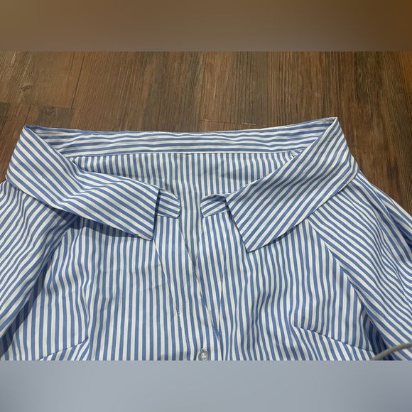 Blue and white strip top from Thailand. Size 10. Used - Picture 5 of 5